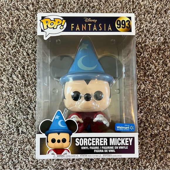 Funko Other - FunKo Pop Disney Fantasia # 993 Sorcerer Mickey 10 Inch Vinyl  Figure
